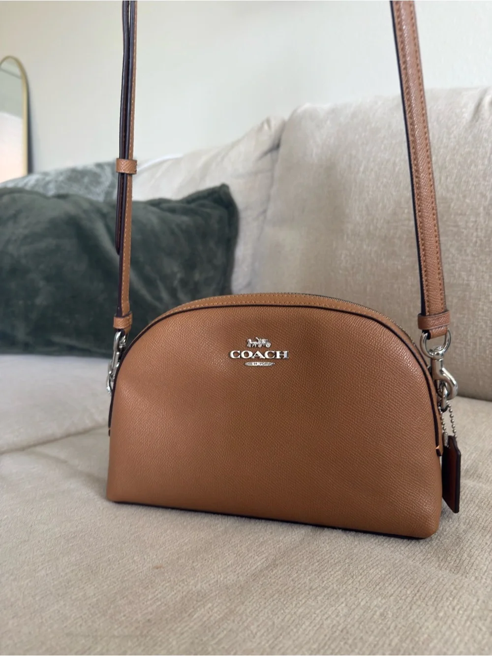 Coach Madi Crossbody in Saddle Brown